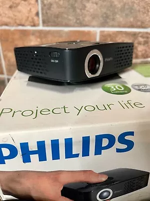 Philips Picopix Mini LED Projector PPX 1230 Pocket Small PC Battery • £25