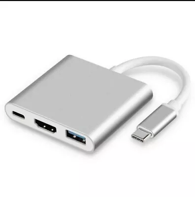 USB-C Type C HDMI Adapter Cable Converter Hub For Macbook Android Phone HDTV TV • $3.50