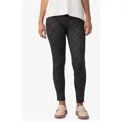 $21.25 • Buy SANCTUARY Women Runaway Leggings XL Grey Tan Houndstooth Pull-On Stretch NWOT