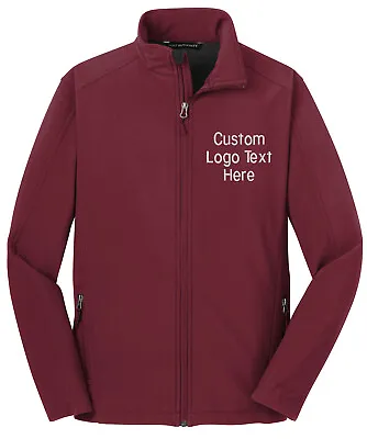 Ink Stitch Design Your Own Custom Logo Texts Stitching Men Soft Shell Jackets • $42.99