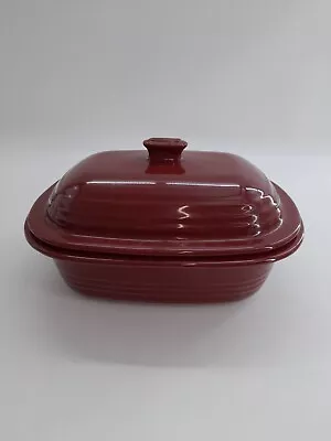 Pampered Chef New Traditions Cranberry Stoneware Large 3lt Lidded Casserole Dish • £19.99