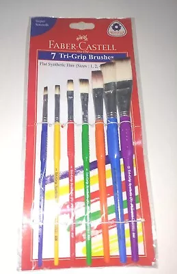 Faber-castell TRI-Grip Brush - Flat Pack Of 7 (Assorted) • $13.79