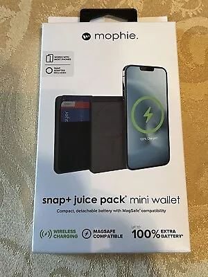 Mophie Snap + Juice Pack Mini Wallet - Wireless Charging With Magsafe - NIB • $27.99