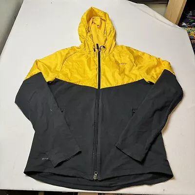 Nike LiveStrong Dry Fit Windbreaker Jacket Mens L  Yellow 1/4 Zip Imperfect • $24.97