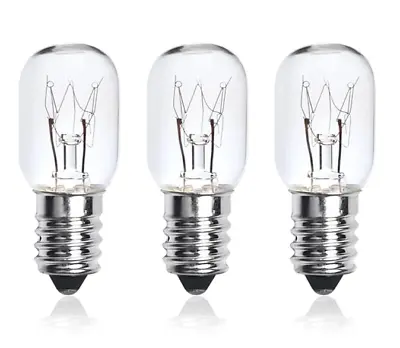 3 Pack Himalayan Salt Lamp Bulb Screw Pygmy Light Bulbs Set Clear Glass 15W E14 • £3.40