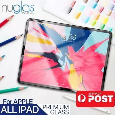 Screen Protector Nuglas Tempered Glass For IPad 10th 9 8 Pro 12.9 11 Air 5 Mini6 • $12.95