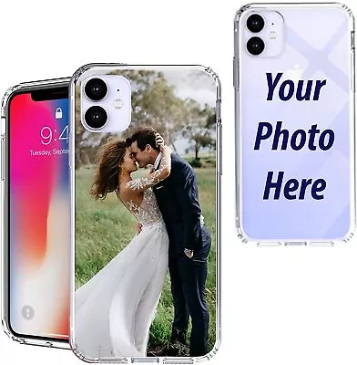 $27.35 • Buy Personalised Clear Transparent TPU DIY Case Custom For Motorola LG Sony Nokia