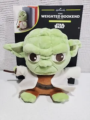 Hallmark Star Wars Yoda Weighted Bookend Plush Heavy NEW!  • $14.99