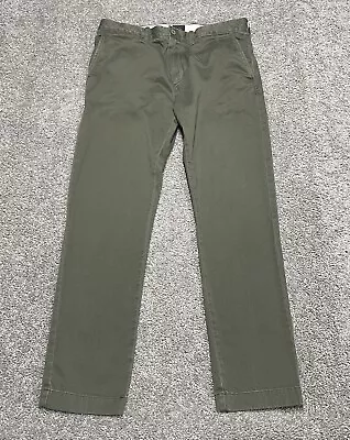 J.Crew 484 Slim-fit Stretch Chino Pant 32X30 Green E1589 • $18.19