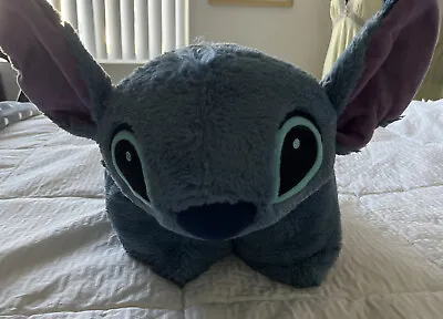 Disney Parks Lilo & Stitch Pillow Pet Plush Stuffed Animal Folding Cushion 20   • $18