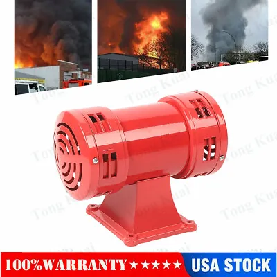 US 400W Motor Driven Air Raid Siren Horn Fire Emergency Security Alarm 140db • $66