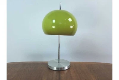 £125 • Buy Vintage 70’s Harvey Guzzini Style Mushroom Table Lamp Green - Acrylic - Retro