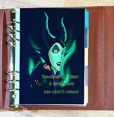 Villain Princess Cover Set For Use W/ Erin Condren A5 Ring Agenda Binder • $15.96