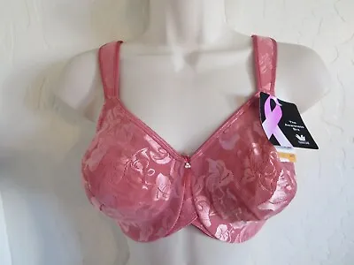 Wacoal 34 Dd #85567 Awareness Full Figure Seamless Underwire Bra Rose Nwt $65 • $49