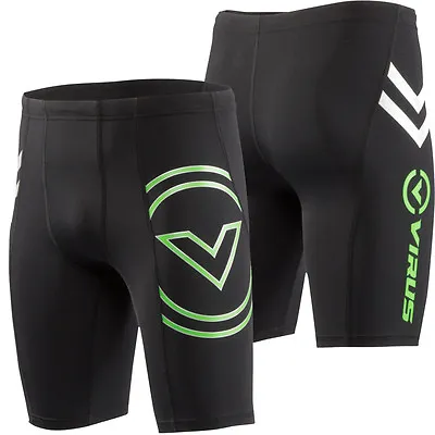Virus Men's Stay Cool Compression V2 Tech Shorts (Co13) Crossfit BJJ MMA Wrestli • $19.99