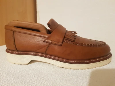 £40 • Buy Dr. Martens BARRETT Tan Brown Leather Tassel Loafers Shoes Size UK 9 EUR 43
