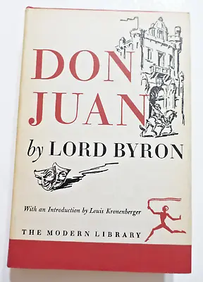 DON JUAN By Lord Byron; 1st Print 1949 Modern Library Edition Stated HCDJ Exc. • £7.08