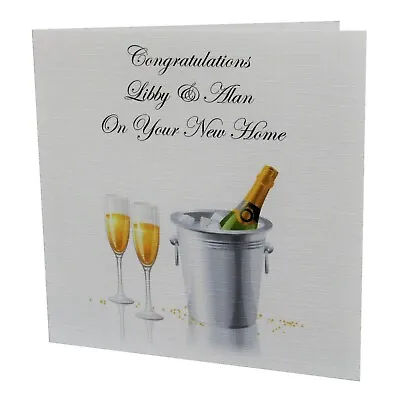 Handmade PERSONALISED NEW HOME House Warming Greetings Card • £2.21