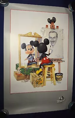 Disneyana Walt Disney Self-Portrait Mickey Mouse Poster Print 36 X 24 C. Boyer • $39.95