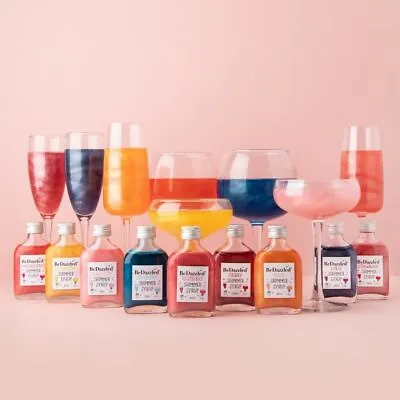 Shimmer Syrup For Drinks - Prosecco Gin Vodka Cocktails Mocktail  34 Flavours! • £5