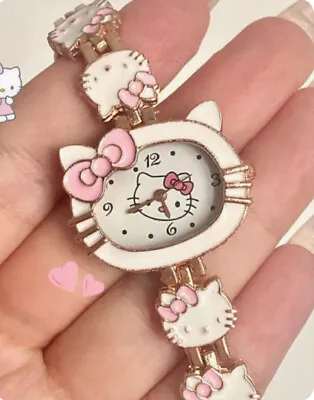 Hello Kitty Bracelet Watch Choice Of White Pink Or Red With Gold Taylor Swift • $24.99