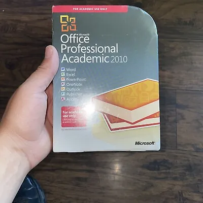 Microsoft Office Professional Pro 2010 Academic NEW Sealed T6D-00123 Full VER • $99