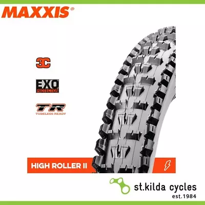 Maxxis High Roller II Tyre - 29 X 2.50 - WT 3C Terra EXO TR Folding 60TPI - Pair • $223.95