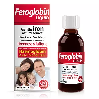 £7.99 • Buy Vitabiotics Feroglobin - B12 & Iron Supplement Liquid 200ml For Haemoglobin