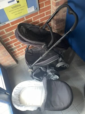 £5 • Buy Icandy Strawberry 2 Pushchair And Carry Cot Travel System In Black