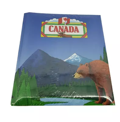 HENZO Canada Holiday Standard Photo Album Fits 170 Photos 4x6 Bear Moose NEW • $21.99