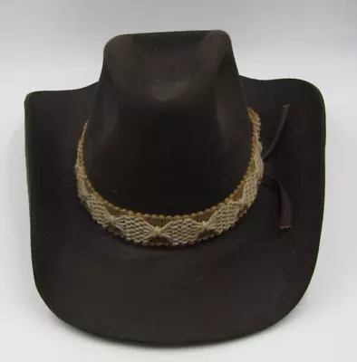 Vintage Thoroughbred 10X Brown Western Cowboy Hat Yellowstone Gunsmoke 7 1/2 • $40