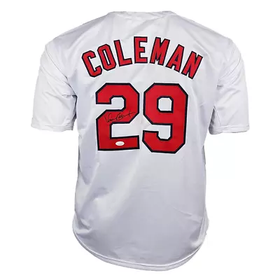 Vince Coleman Signed St Louis White Baseball Jersey (JSA) • $66.95