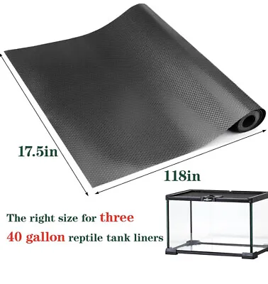 $24.99 • Buy Texture Bearded Dragon Tank Accessories, Reptile Terrarium Liner Substrate