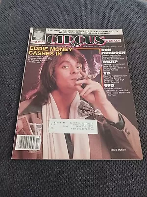 CIRCUS MAGAZINE March 6 1979 Feat EDDIE MONEY..UFO..LONI ANDERSON POSTER..VG+ • $6.99