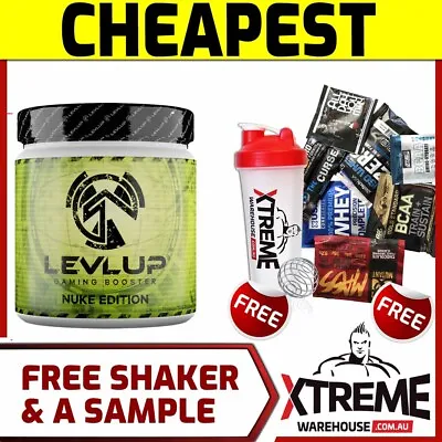 LEVLUP PRE GAMING BOOSTER 40 Ser ENERGY //C4 PRE WORKOUT GFUEL PUMP POWER GAMER@ • $59.50