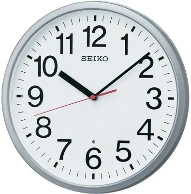 £58.69 • Buy SEIKO Wall Clock Analog Silver Metallic KX230S From Japan