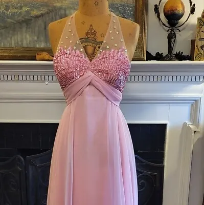 Vintage Mike Benet Pink  Formal Dress/Prom Dress Size 8 • $152