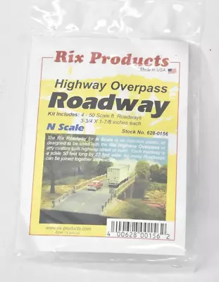 Rix Products Highway Overpass Roadway Bridge Kit 4 Piece 3-3/4 X1-7/8  628-0156 • $10.99