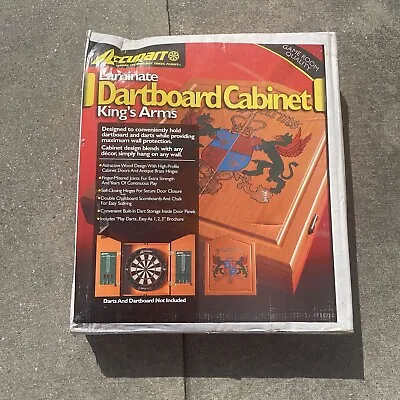 NEW Vintage Accudart Dartboard Cabinet King's Arms 2003 • $120