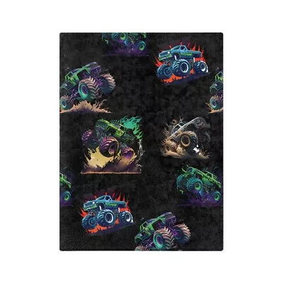 Monster Truck Blanket Monster Truck Minky Blanket For Children • $35