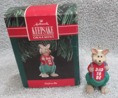 Hallmark Keepsake  Ornament 1991 Dad To Be Kangaroo NIB Free Shipping • $6