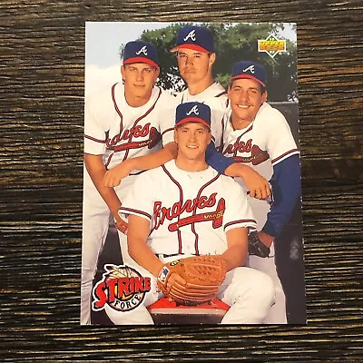 1993 Upper Deck #472 Strike Force Greg Maddux Tom Glavine John Smoltz Braves • $3.15