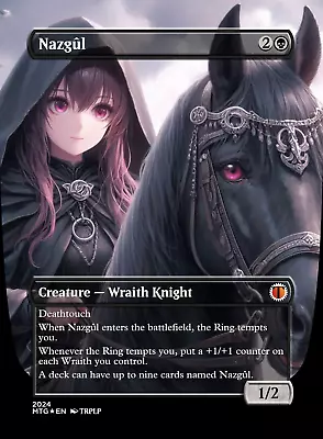 Nazgûl - Lewd Anime Waifu High Quality Altered Art Custom Cards • $7.99