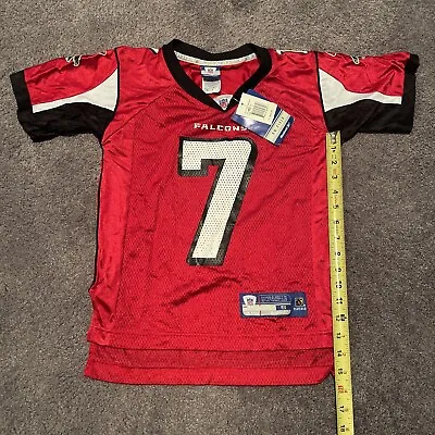 Authentic Reebok Atlanta Falcons Mike Vick #7 Youth Small Size 8 Jersey Red • $15