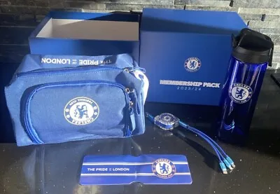 CHELSEA FOOTBALL CLUB MEMBERSHIP GIFT PACK Lunch Box Water Bottle USB 2023/24 • £18.50