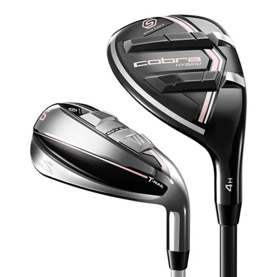 $549.99 • Buy NEW Lady Cobra Golf 2021 T-Rail Combo Iron-Hybrid 5-PW+SW Irons Graphite