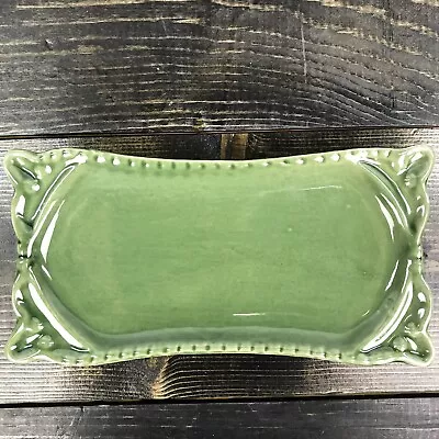 California Pantry Majolica Style Green Platter 8”  • $9.50