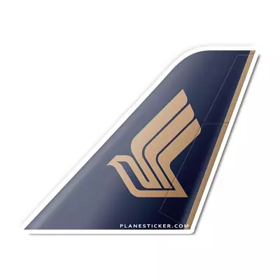 Singapore Airlines Livery Tail Sticker • $7