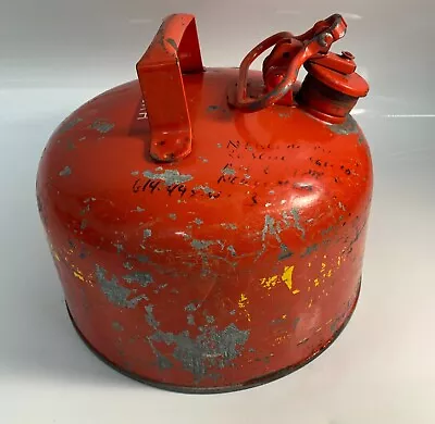 Vintage EAGLE  Safety Gas Can Red Regular - 10  Tall X 11 1/4  Wide • $19.99