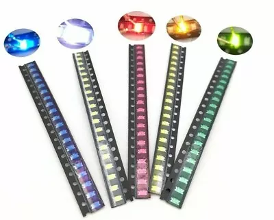 100pcs SMD 0402 0603 805 1206 LED Lights /choose Color And Light   USA Ship/sold • $6.80